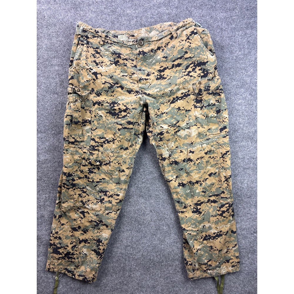 Tru-Spec Marine Trousers Men Large Regular Green Desert Digital Camo Cargo Pants
